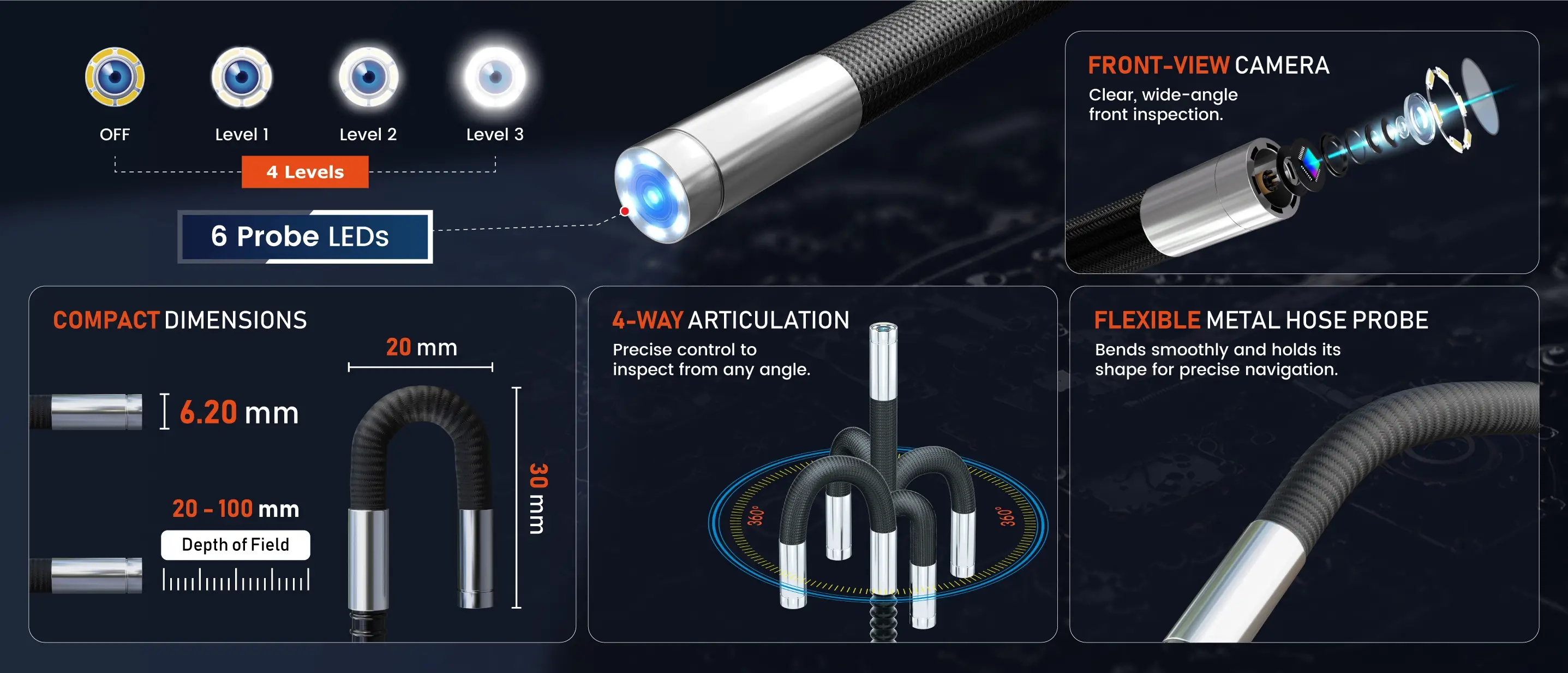 ROVE RS4 four-way articulating probe
